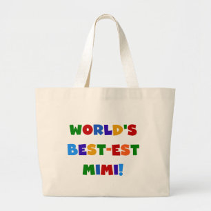 Helle Geschenke T-Shirts des Gut-est der Welt Farb Jumbo Stoffbeutel
