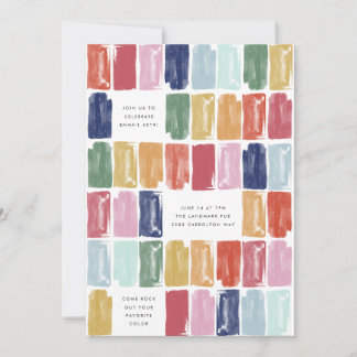 Helle gestrichene Juwelen Einladung zur Geburtstag