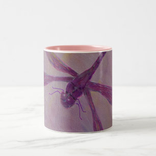Helle Glitzer-Libelle Zweifarbige Tasse