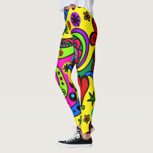 Helle glückliche bunte Leggings