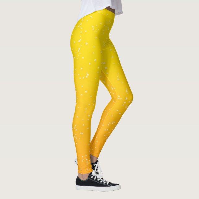 Helle Golden Beer Bubbles Leggings (Rechts)