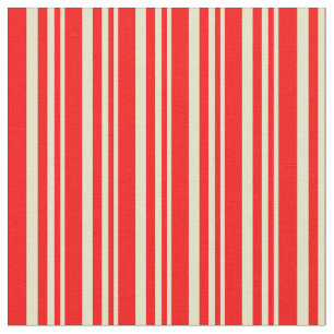 Helle Goldenrod und rotes Streifenmuster Stoff