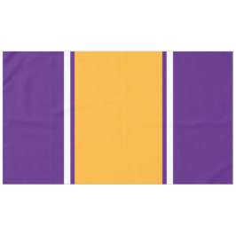 Helle, goldgelbe, Lila Streifen Tischdecke