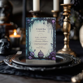 Helle Gothic Halloween Baby Dusche Einladung