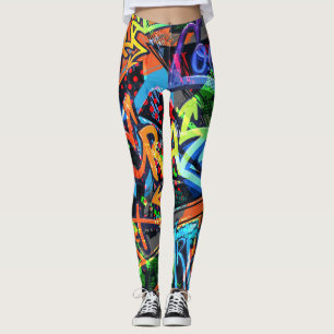 Helle Graffiti, urbanes Grafikdesign. Leggings