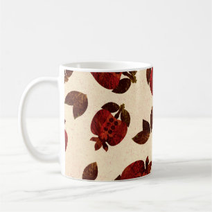 Helle Granaten: handgemachte Wiederholmuster. Kaffeetasse