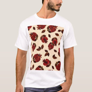 Helle Granaten: handgemachte Wiederholmuster. T-Shirt