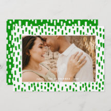 Helle Green Dashing Foto Frame Holiday Card