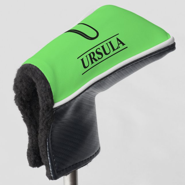 Helle Green Putter Golf Head Cover Headcover (3/4 Vorderseite)
