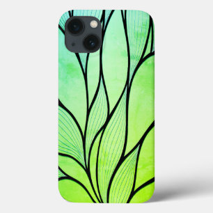 Helle grüne Farbtöne Kreative Leave-Muster Case-Mate iPhone Hülle