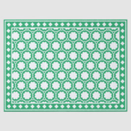 Helle grüne geometrische Knochenintarsien-Dekupier Seidenpapier