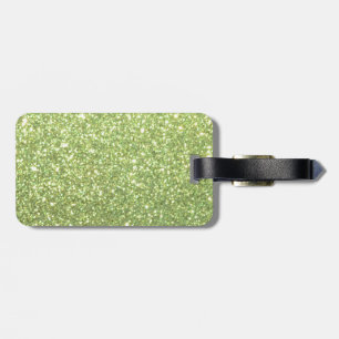 Helle grüne Glitzerfunken Gepäckanhänger