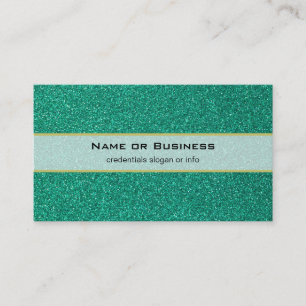 Helle grüne Imitate Glitzer Textur Visitenkarte