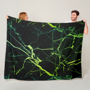 Helle grüne Marmor Fleecedecke