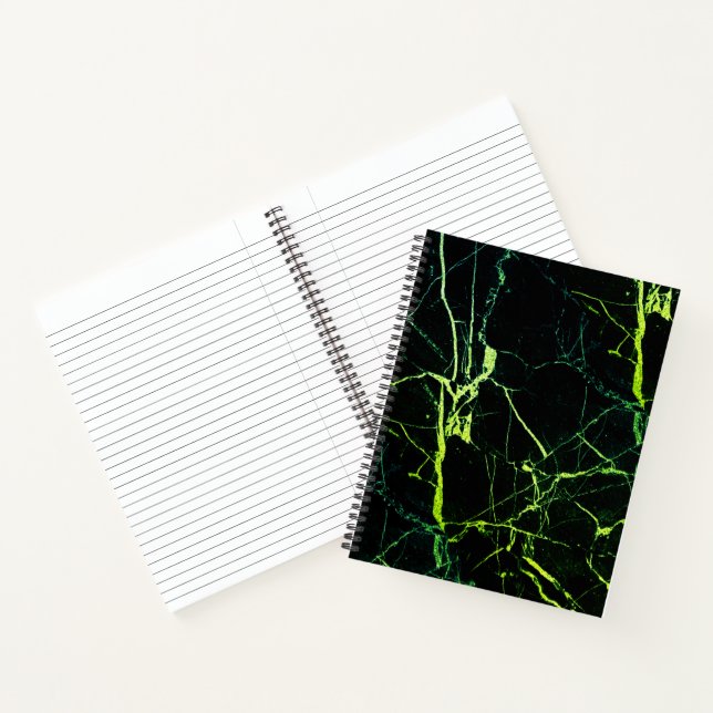 Helle grüne Marmor Notizbuch (Innenseite)