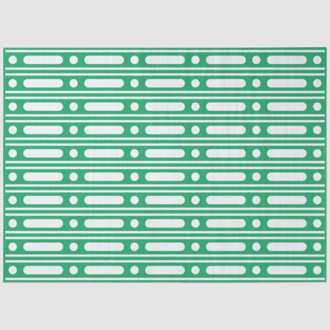Helle grüne Punkte Rand Dekorationspapier Seidenpapier (Vorderseite)