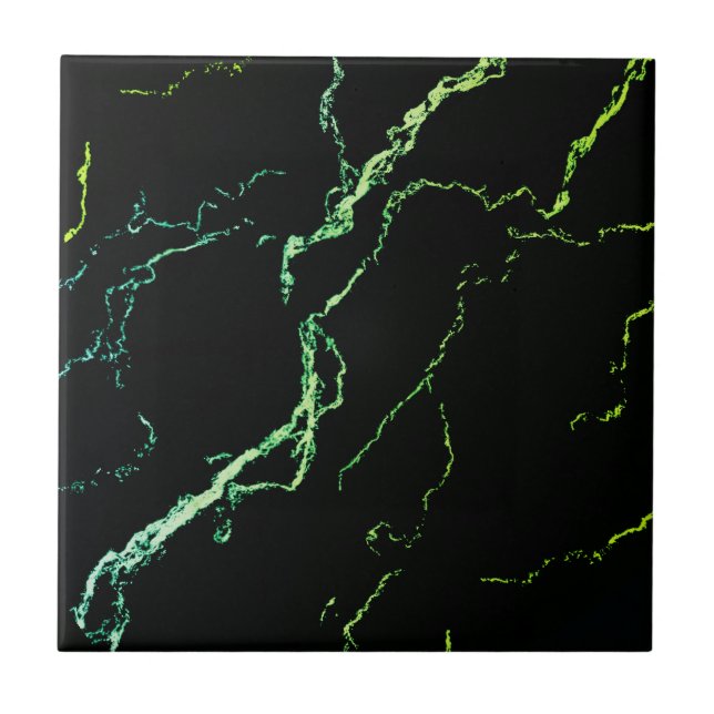 Helle Grüne Vene Marmorbäume Keramik Tile Fliese (Vorderseite)