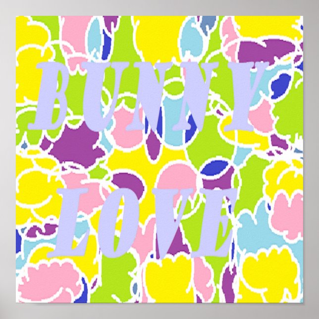 Helle, helle Liebe fast pastellfarben Poster (Vorne)