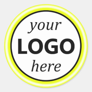 Helle, hellgelbe Nebel für Ihr Circle Logo-Image Runder Aufkleber