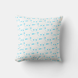 Helle Himmelblau Blumen, kleine Blumenblätter Kissen