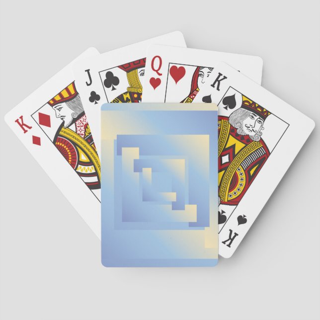 helle Himmelsfarben Spielkarten (Rückseite)