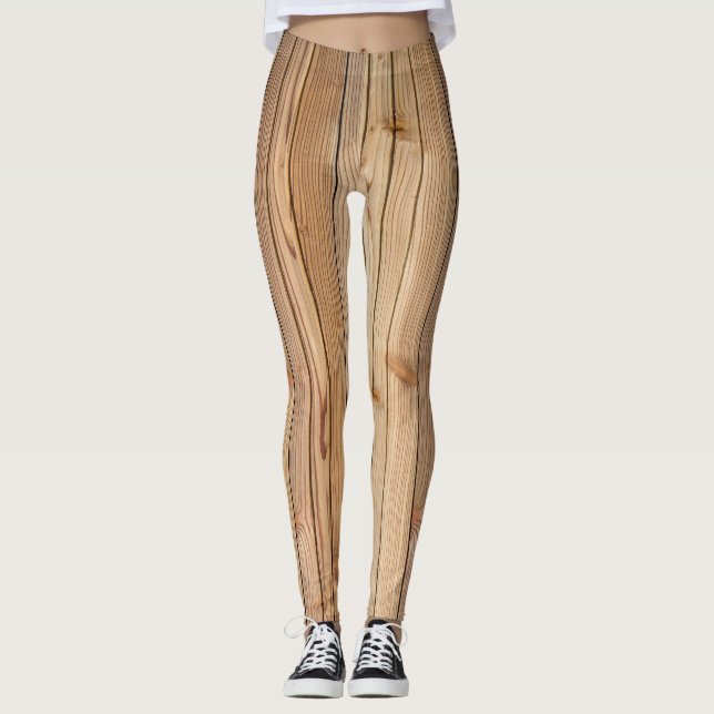 Helle Holzverkleidung Leggings (Vorderseite)