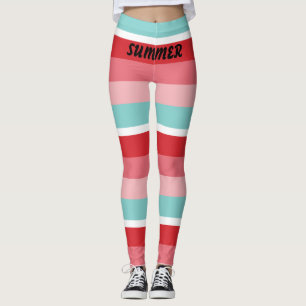 Helle, horizontale Streifen Leggings