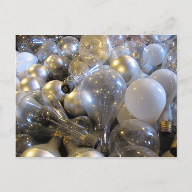 Helle Idee - Postkarte mit Glühbirne (Vorderseite)