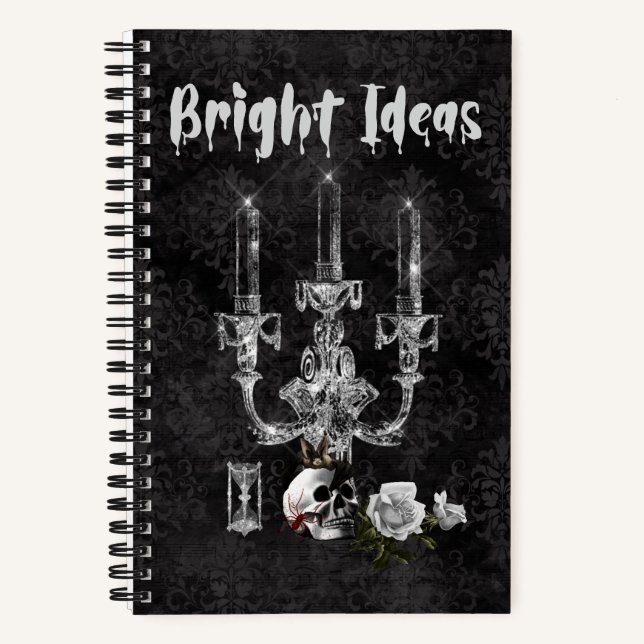 Helle Ideen Gothic Style Notebook Notizbuch (Vorderseite)