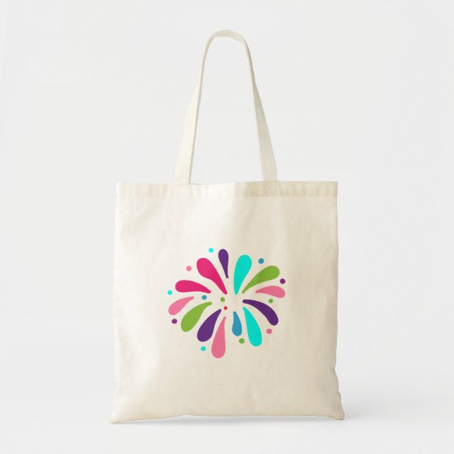 Helle Konfetti-Splash-Feier-Tasche Tragetasche (Vorne)