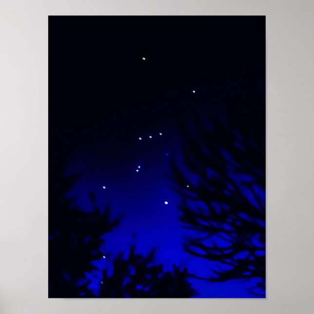 Helle Konstellation von Orion mit Betelgeuse Star Poster (Vorne)