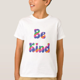 Helle Krawatte Die "Be kind" T - Shirt