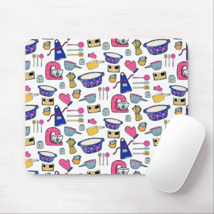 Helle Küchenutensilien Chef Kuch Bäcker Mousepad