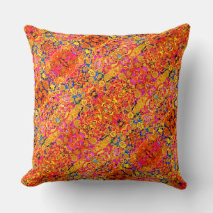 Helle künstlerische Paisley-Blumen Kissen