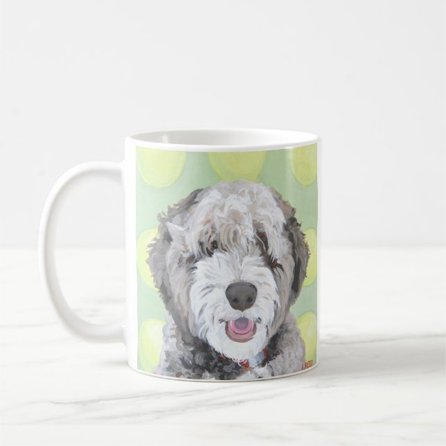 Helle Labradoodle Tasse (Links)