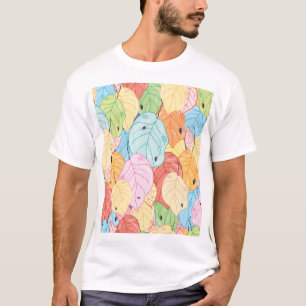 Helle Leaf Textur: Die Natur Inspiriert. T-Shirt