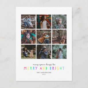 Helle Leuchten Mehrfache Foto-Urlaubspostkarte Postkarte