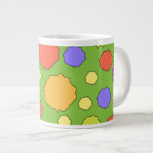 Helle, leuchtende, bunte Punkte Kaffeetasse