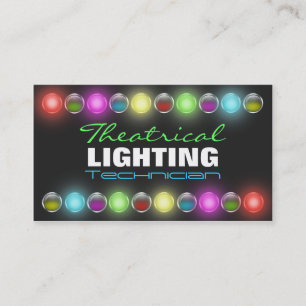Helle Licht-Theaterbeleuchtungs-Visitenkarten Visitenkarte