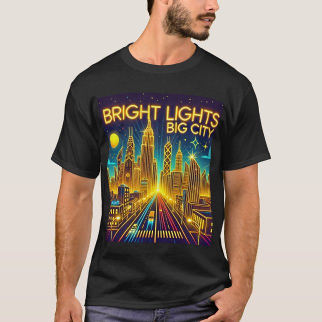 Helle Lichter Big City Retro Neo T - Shirt (Vorderseite)