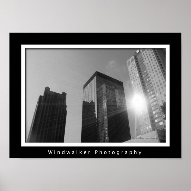 Helle Lichter, große Stadt Poster (Vorne)