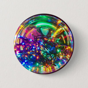 Helle Lichter von Weihnachten Button