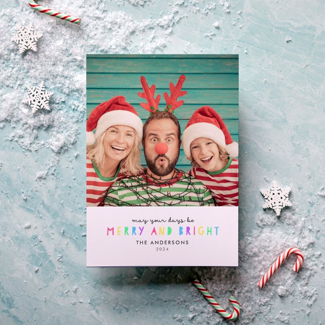 Helle Lights Single Foto Feiertagskarte (Von Creator hochgeladen)