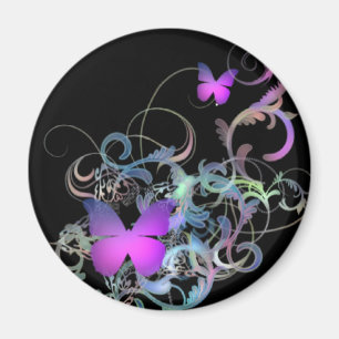 Helle Lila Butterfly Magnet