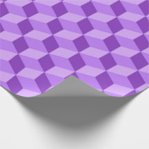 HELLE LILA GEOMETRISCHE KUBE-PATTER