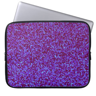 Helle, lila Glitzer Notebook-Hülle Laptopschutzhülle