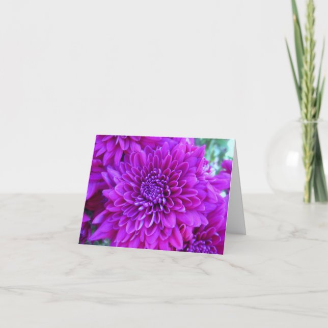 Helle, Lila Mama Note Card Dankeskarte (Vorderseite)