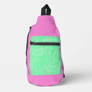 Helle, Lila Pfefferschale mit grüner Pastel Crossbody Bag