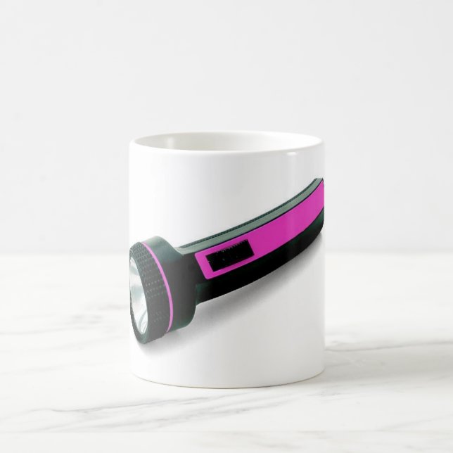 helle lila Taschenlampe Kaffeetasse (Mittel)