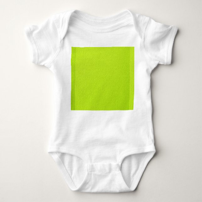 Helle Limone grüne Trendy Neonfarben Baby Strampler (Vorderseite)